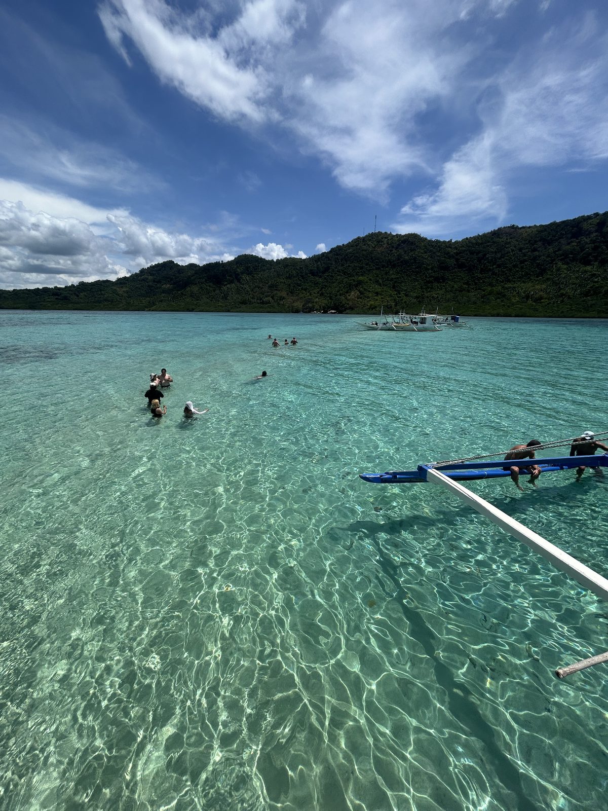 The water really did look like this. Swam straight off the boat.