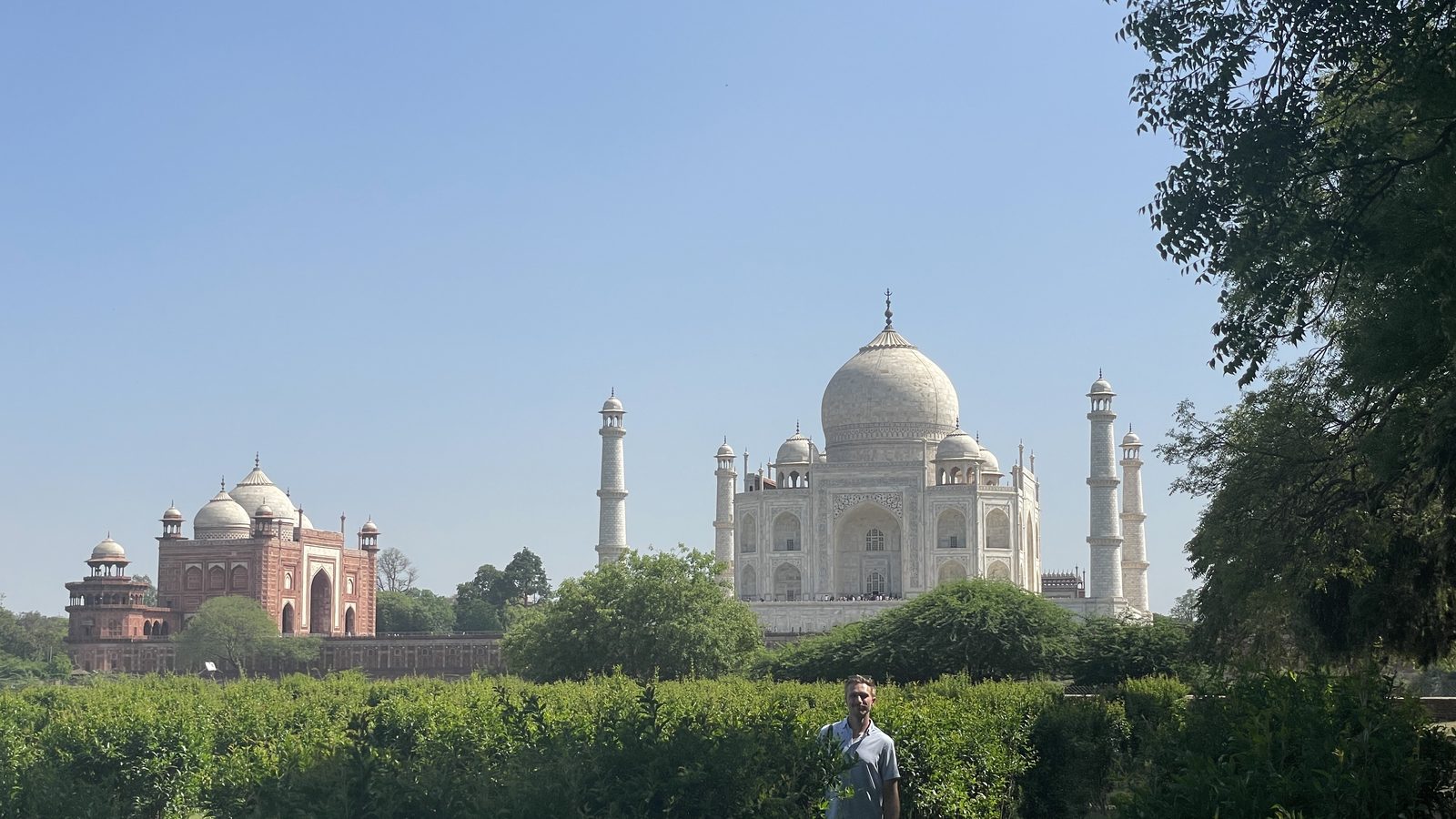 The Taj from across the river. Peaceful. 