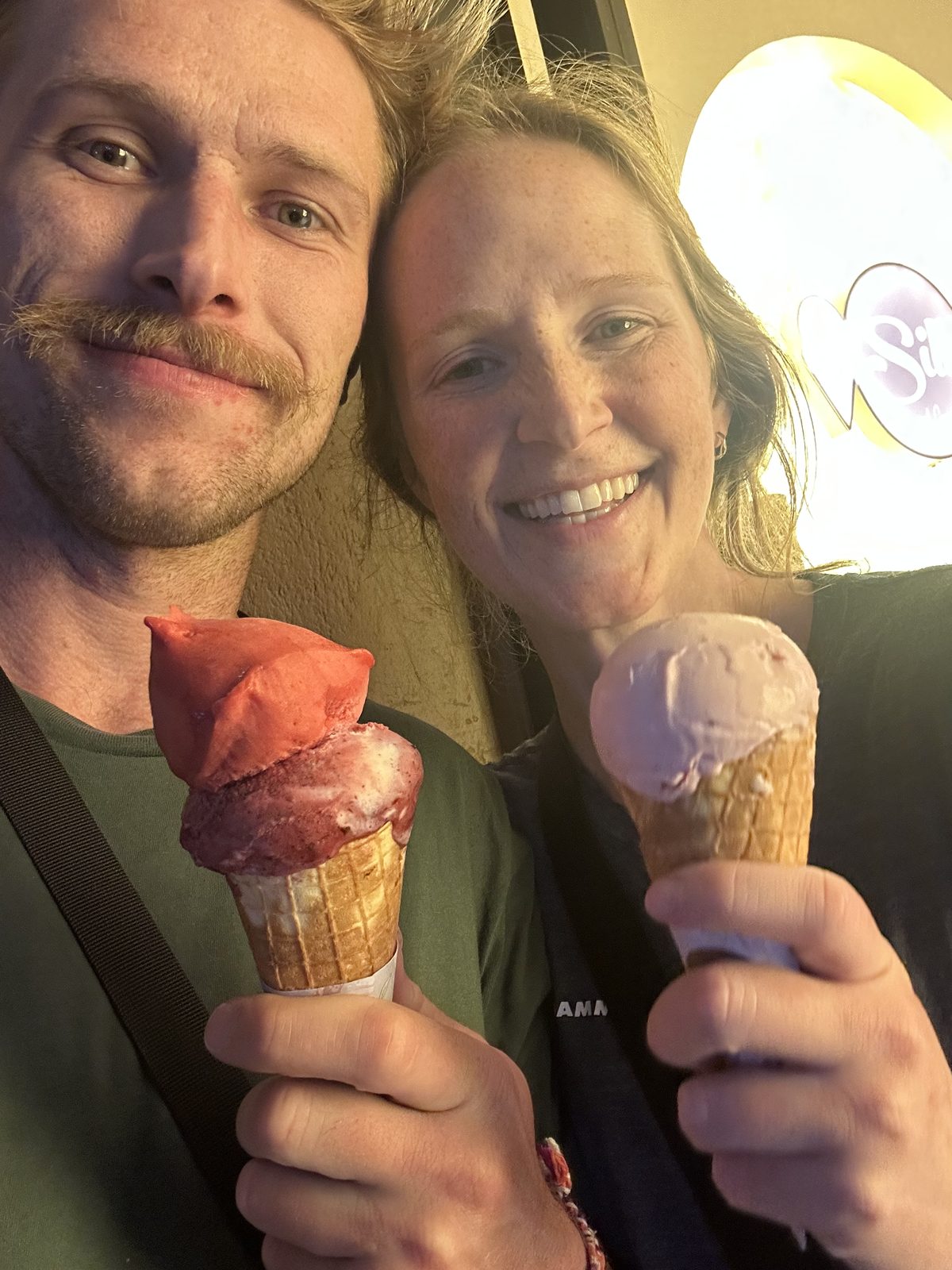 Back in Kathmandu, we earned this ice cream.