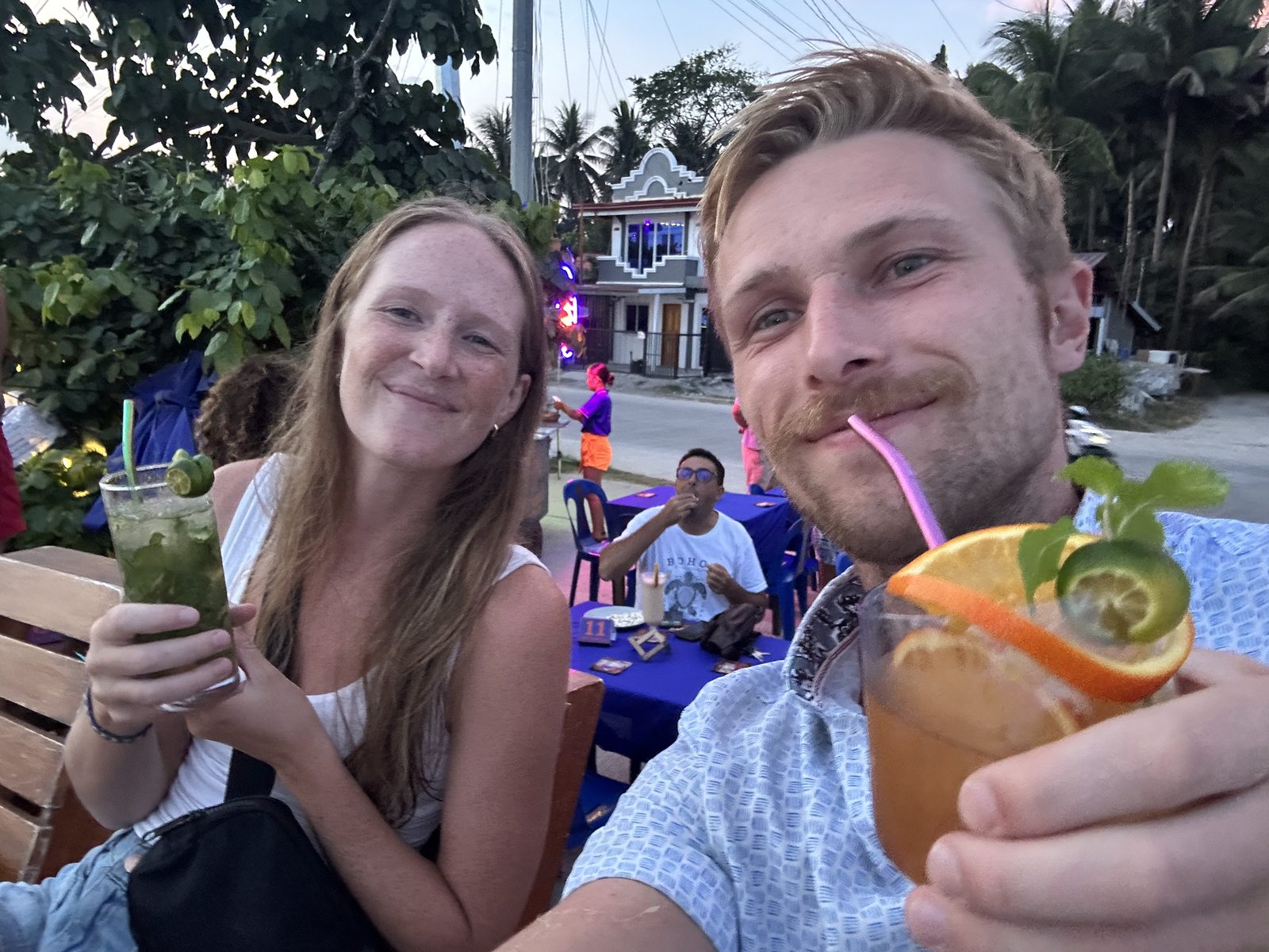 Shan's birthday cocktails at sunset