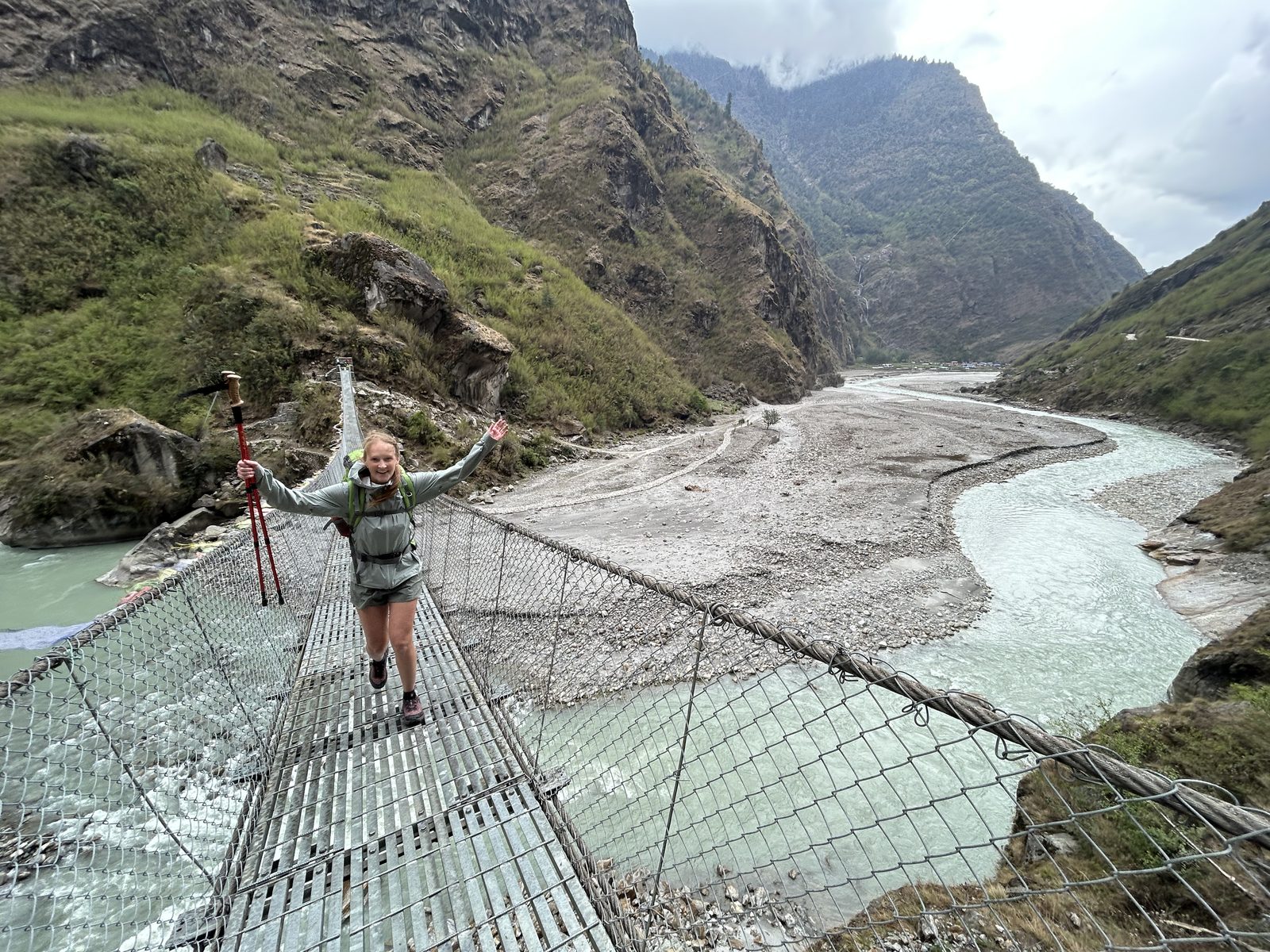 One of the many suspension bridges.