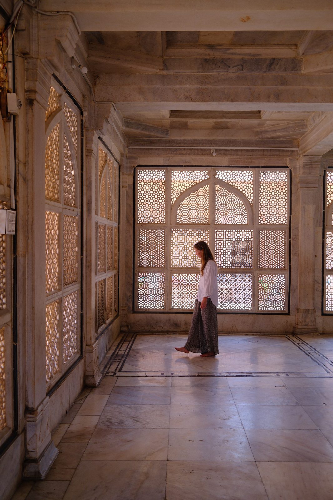 Cool marble halls, out of the heat.