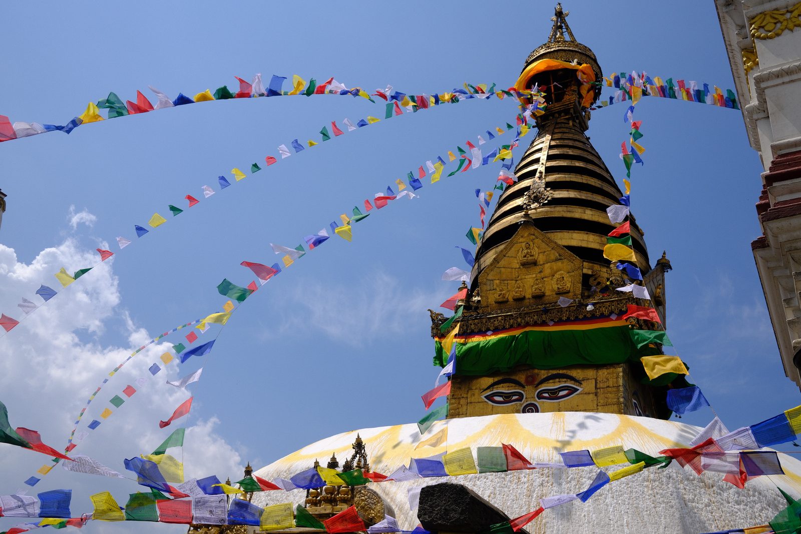 Swayambhunath, the monkey temple stupa.