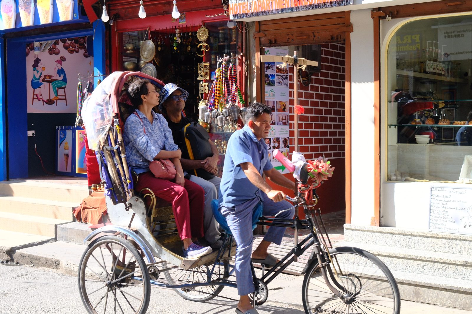 Busy streets of Thamel.