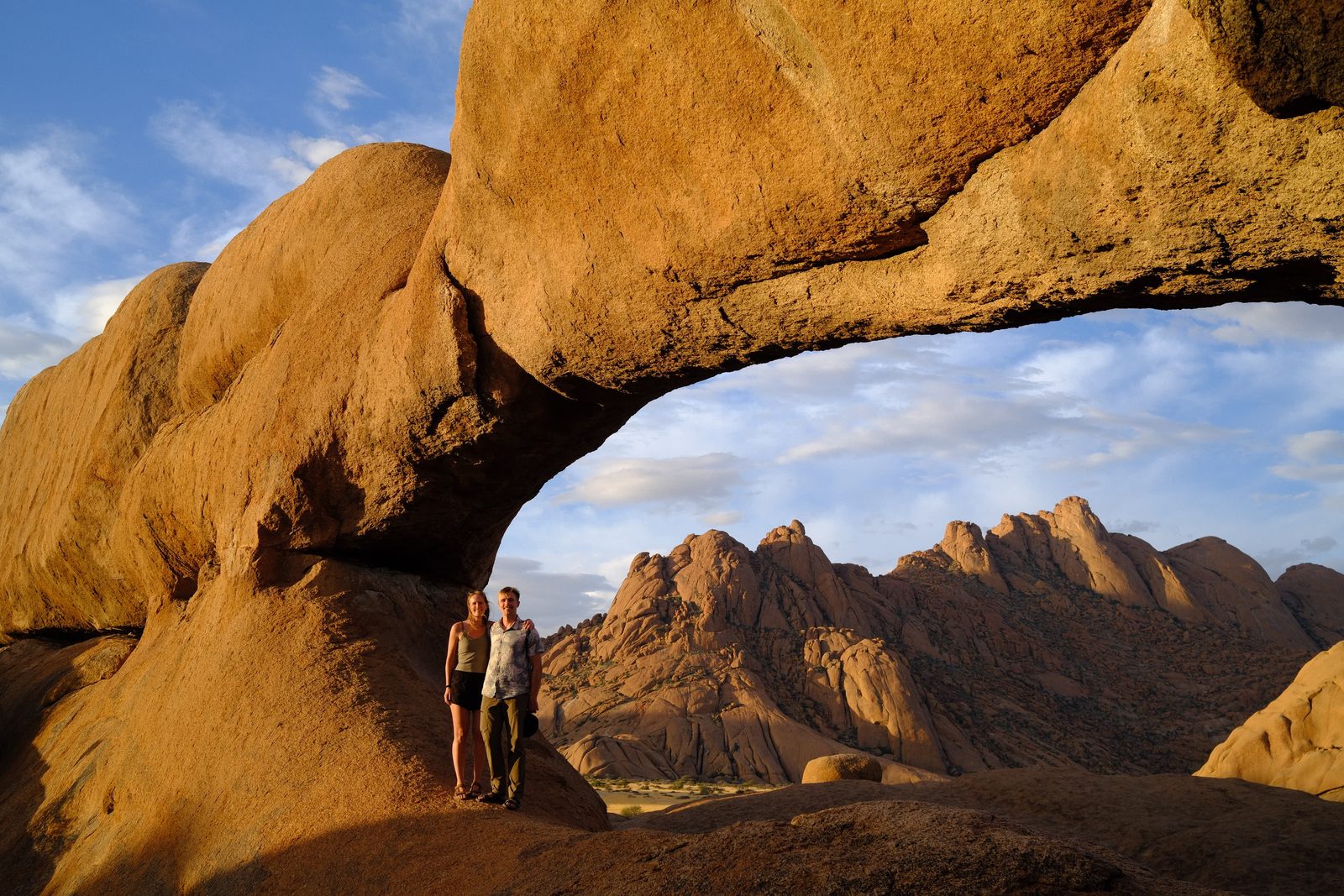 Through the Spitzkoppe rock arch.