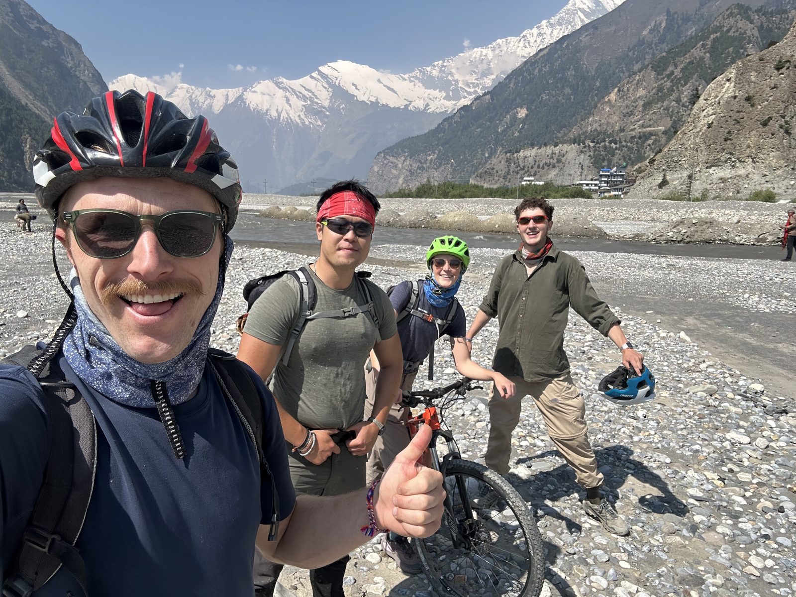 Bikers’ selfie.