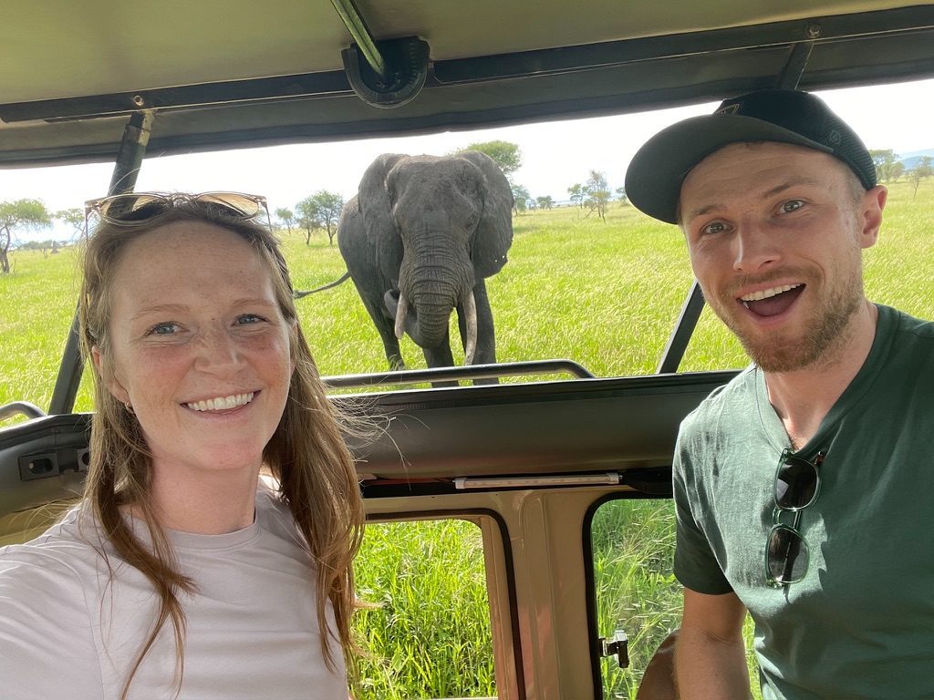 Game-drive selfie with Mr. elephant :)
