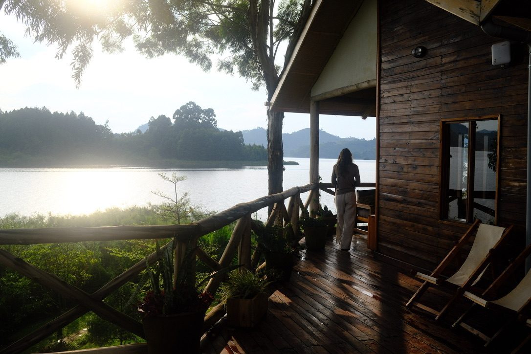 Our lovely lodge on Lake Mutanda, Uganda. 
