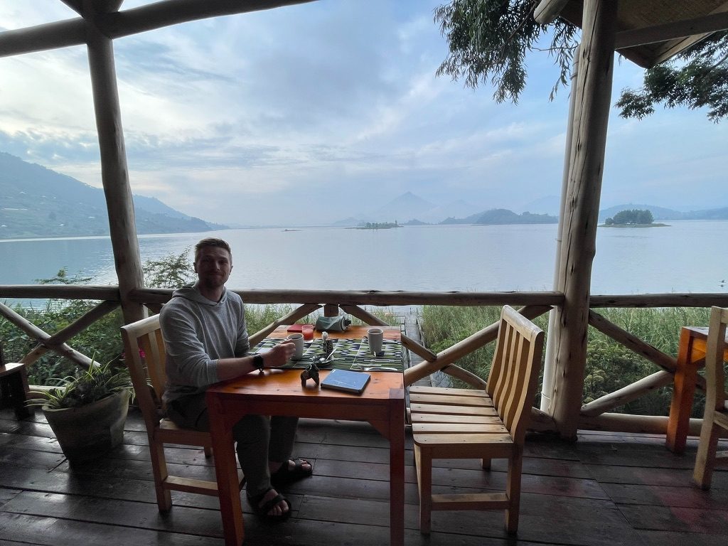 Breakfast with a view. 