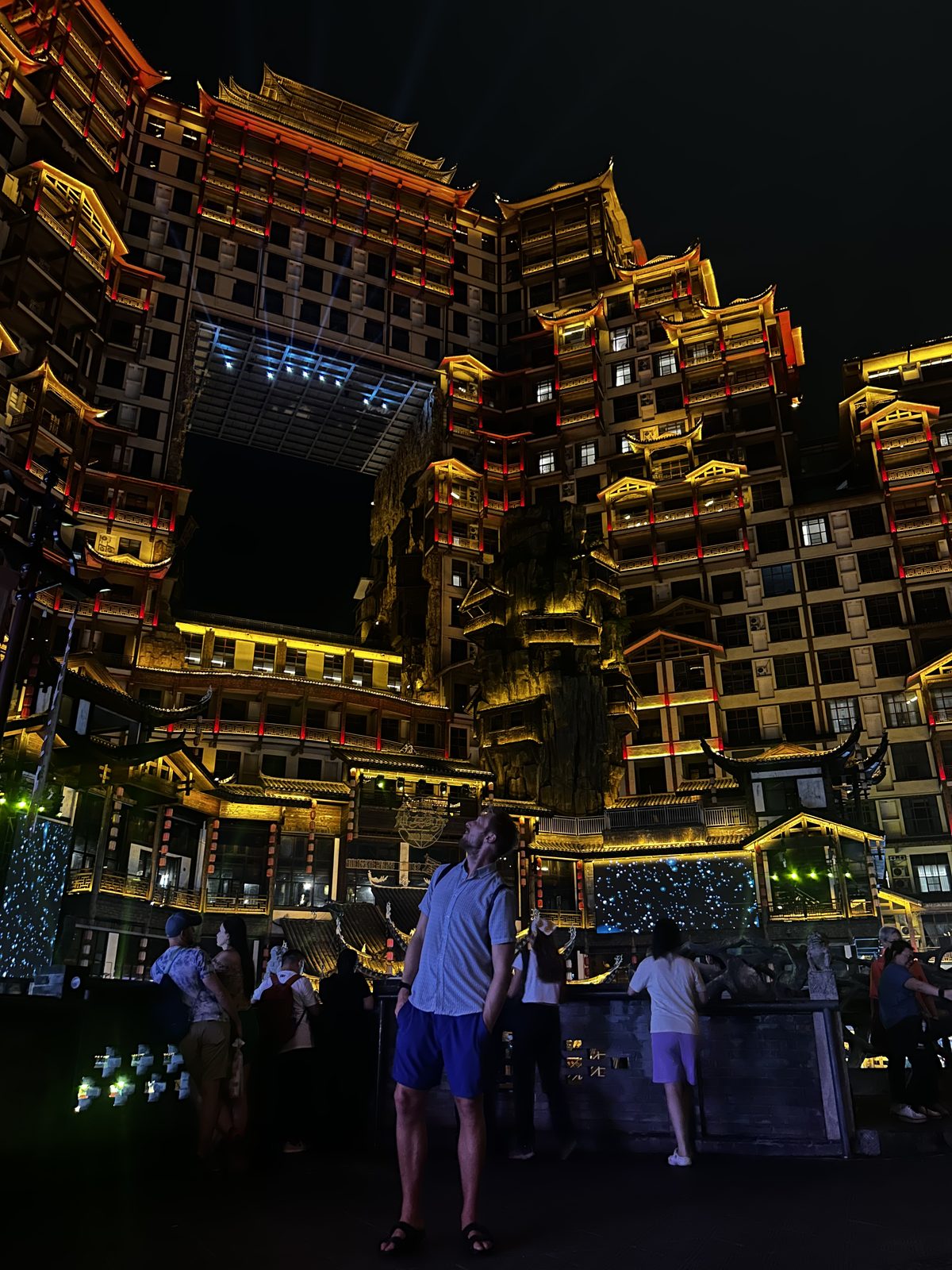 Lights and sights of Zhangjiajie.