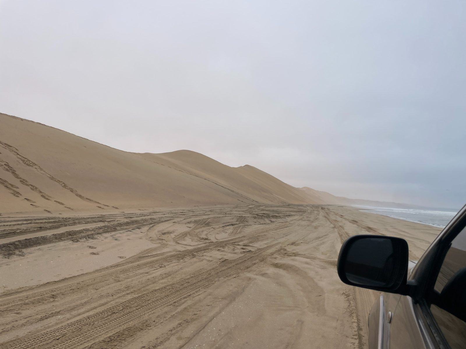 Where the dunes meet the sea. 