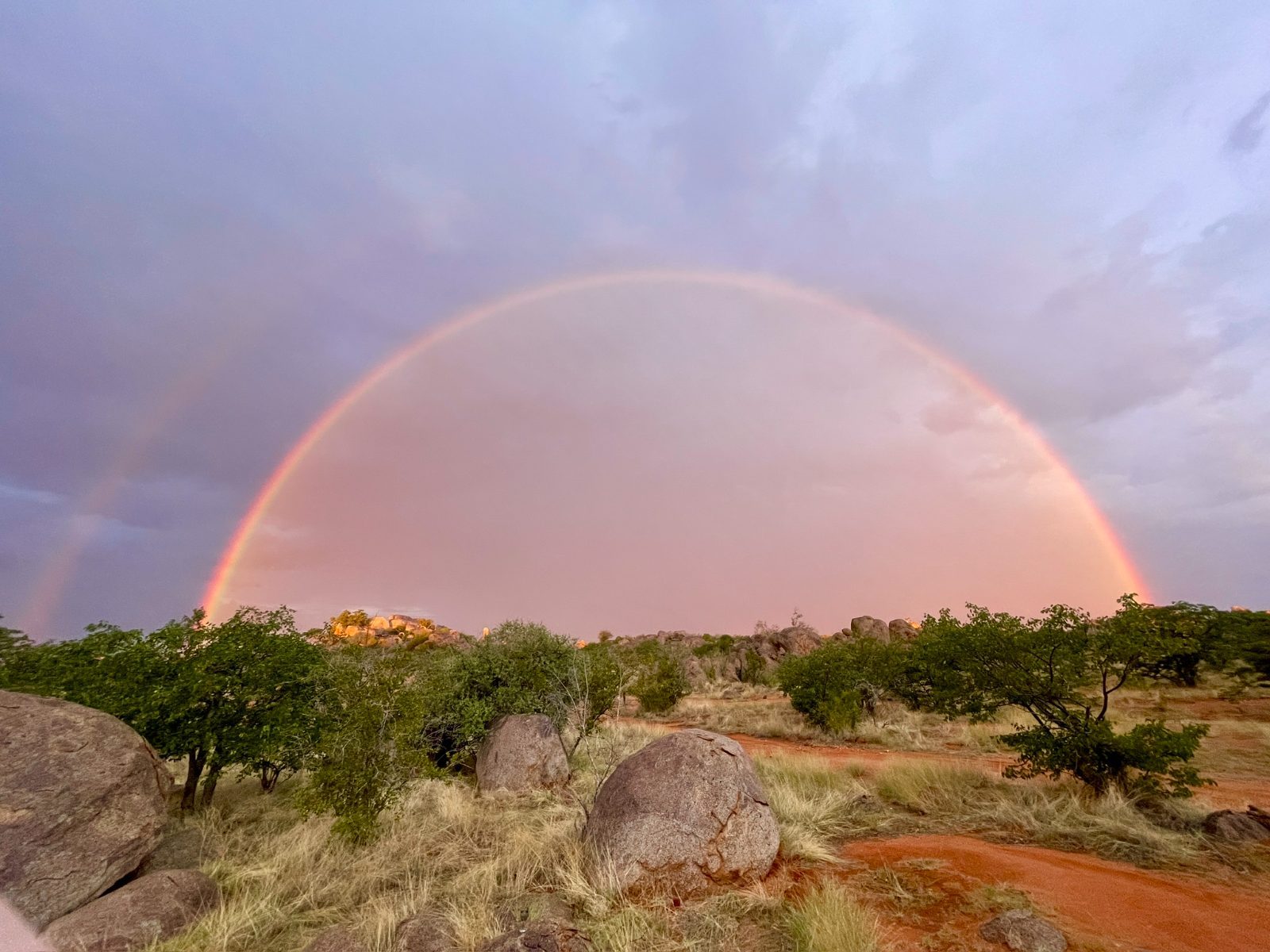 Most unreal rainbow we've ever seen. 