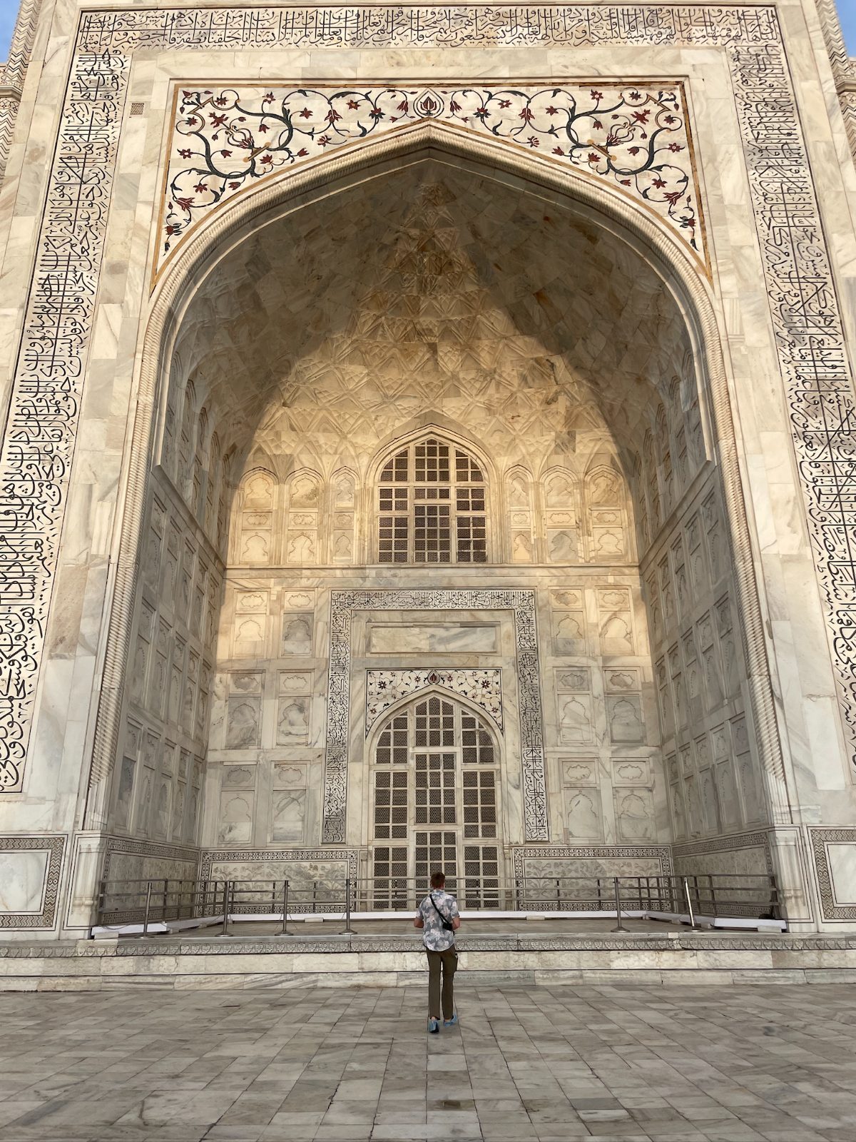 At the Taj.