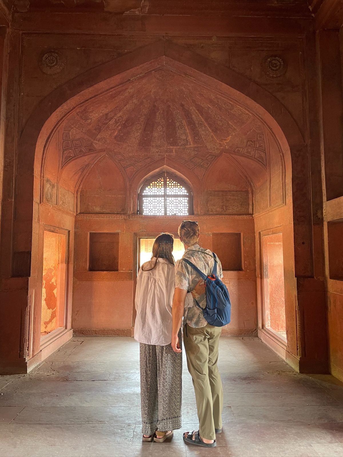 Tour guide told us to turn around and look