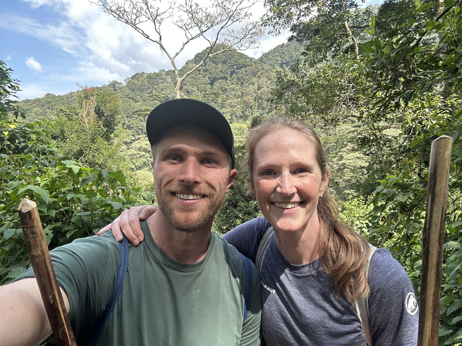 After our visit with the gorillas — completely buzzing.