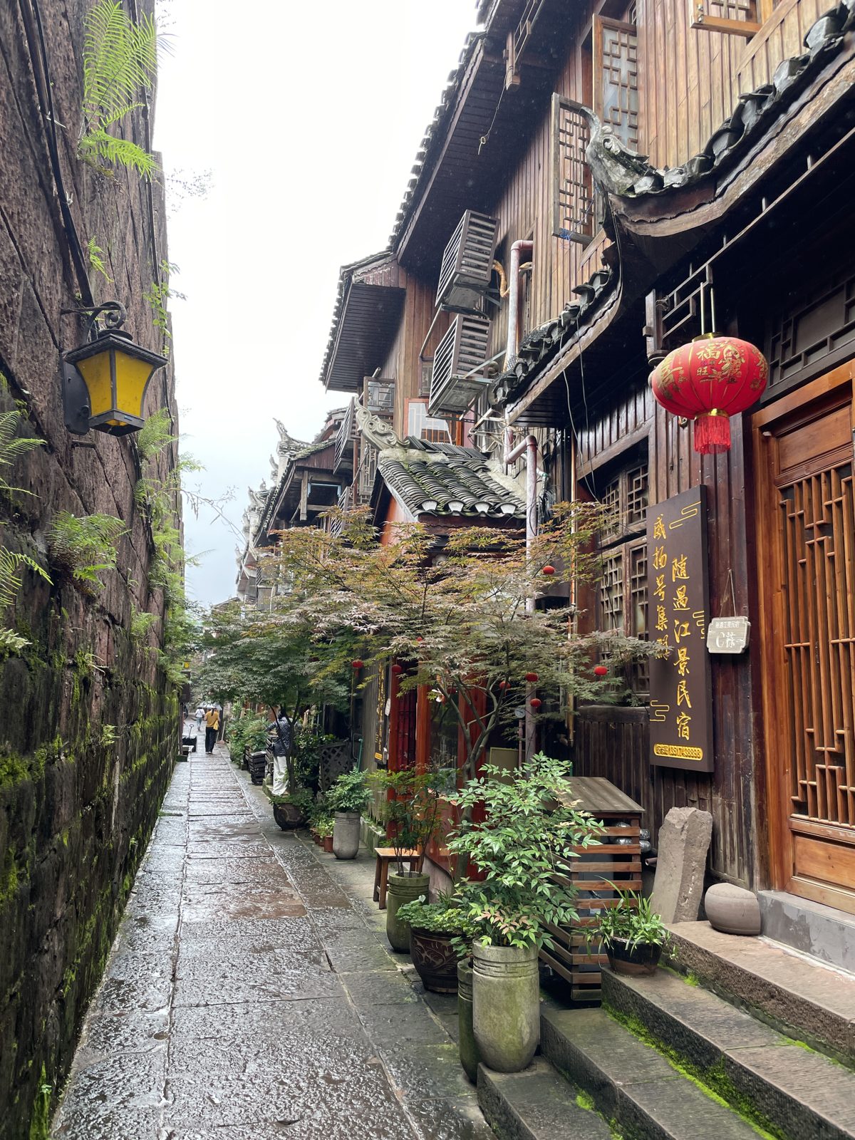 Morning on the old stone streets.