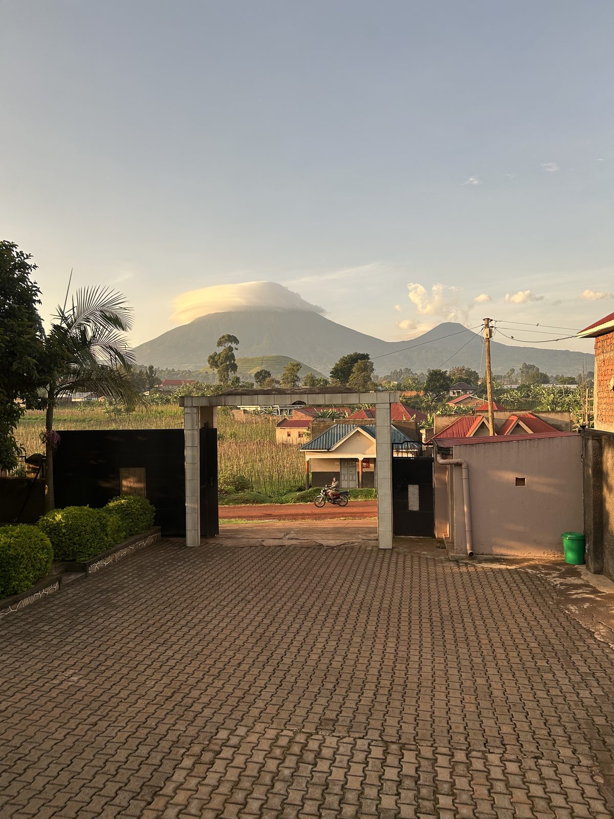 Our guesthouse under the volcanoes.