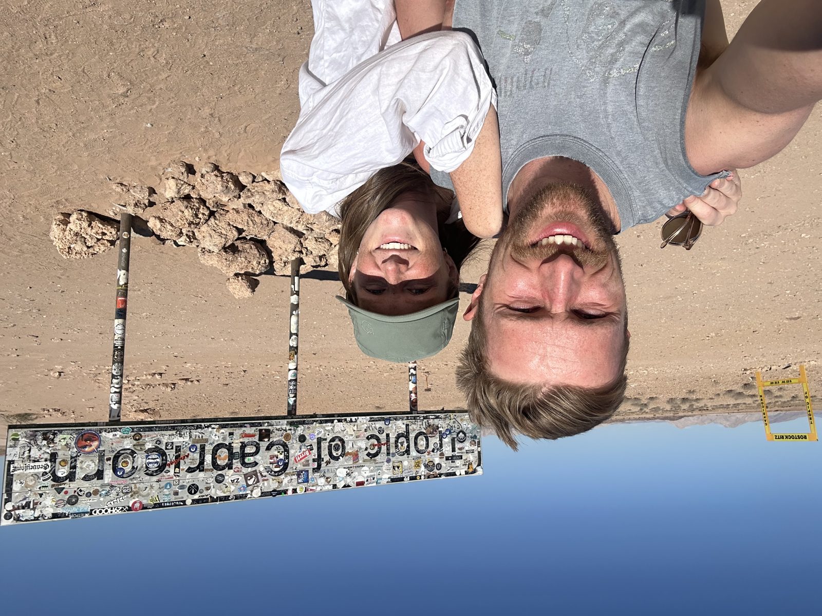 Straddling the Tropic of Capricorn.